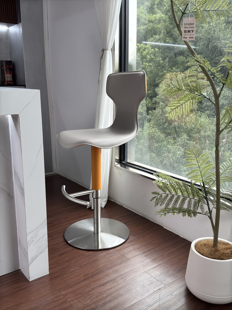 義式現代 馬鞍皮 升降吧台椅XH2012