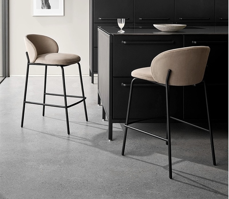 義式現代 北歐設計師高腳椅-JD