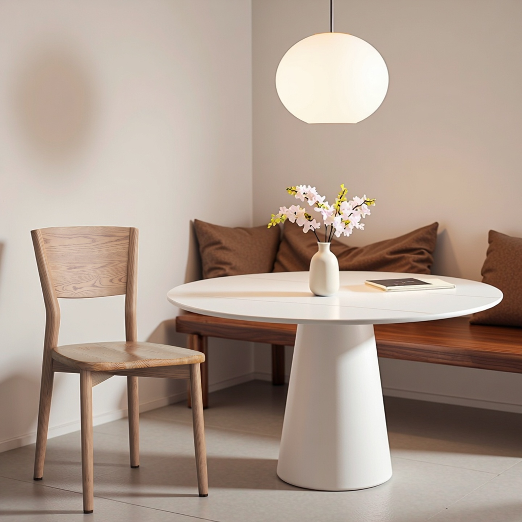 北歐風  實木小蠻腰餐椅 YL