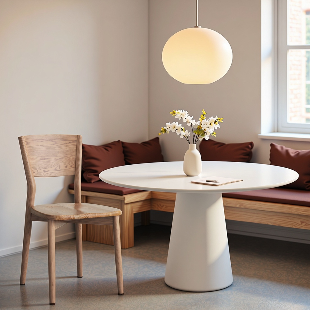 北歐風  實木小蠻腰餐椅 YL