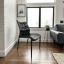 現代簡約 鋼鐵皮質 餐椅 TS3698