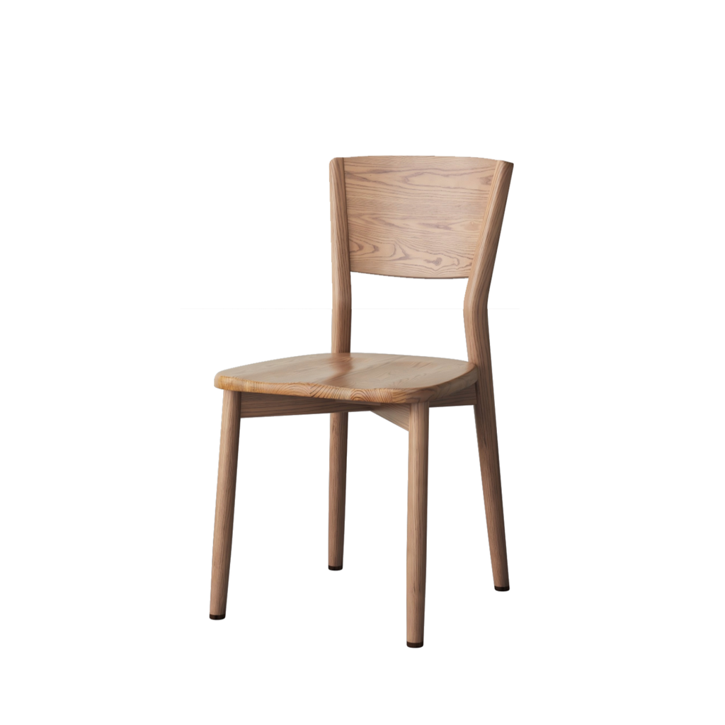 北歐風  實木小蠻腰餐椅 YL