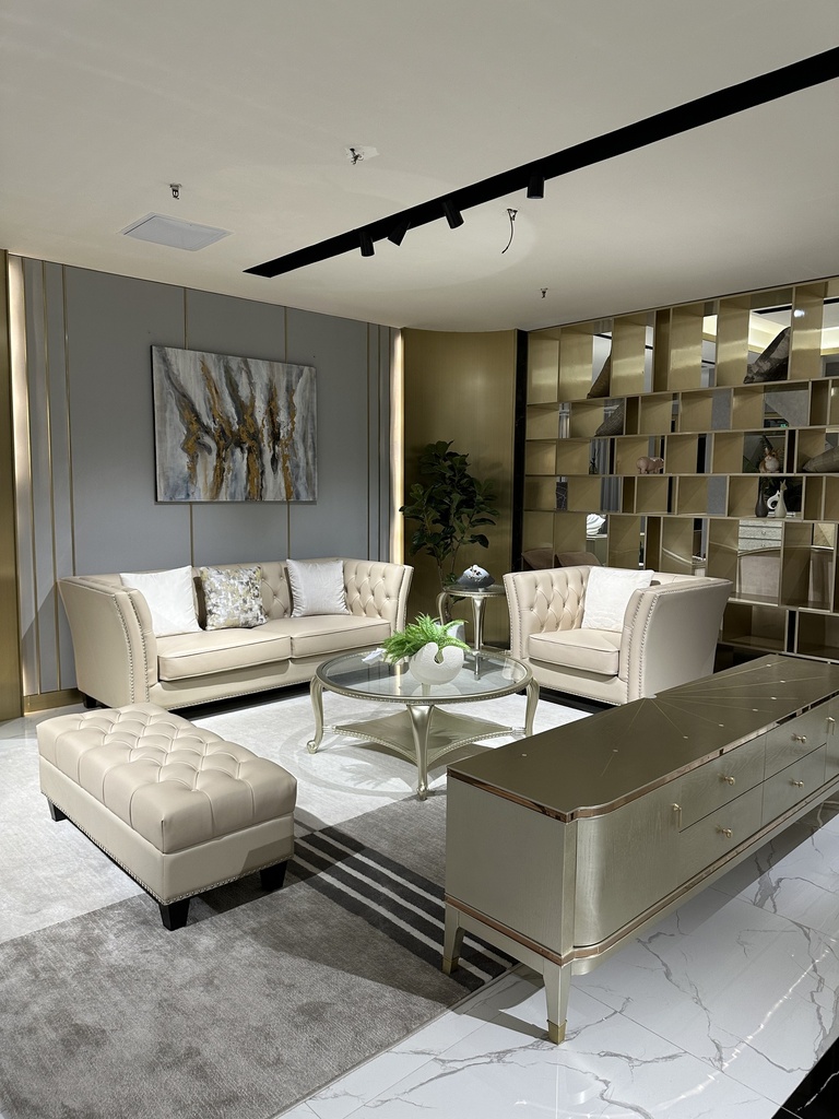 歐美式 真皮軟靠 實木謝爾頓沙發QJ-FX21單人位沙發