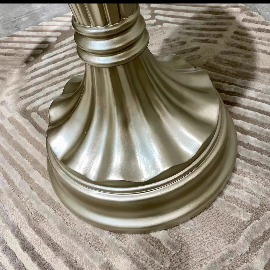 美式輕奢 大理石 實木邊几 QJ-FN40