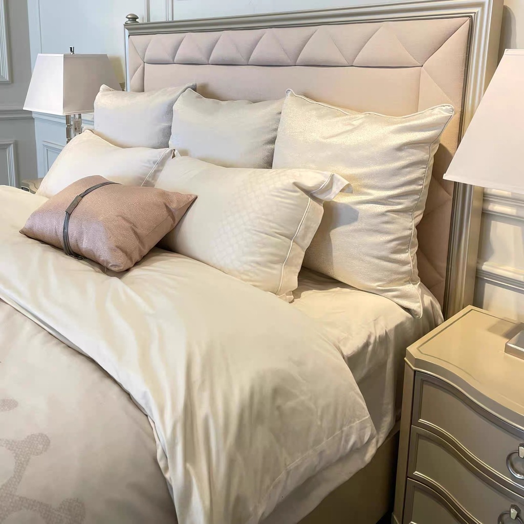 美式輕奢 臥室 格紋真皮 床架QJ-FA09