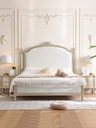 美式輕奢 臥室 莫奈公主 真皮床架QJ-FA68