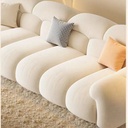 奶油風 直排雲朵貓抓布沙發 OL-2156#