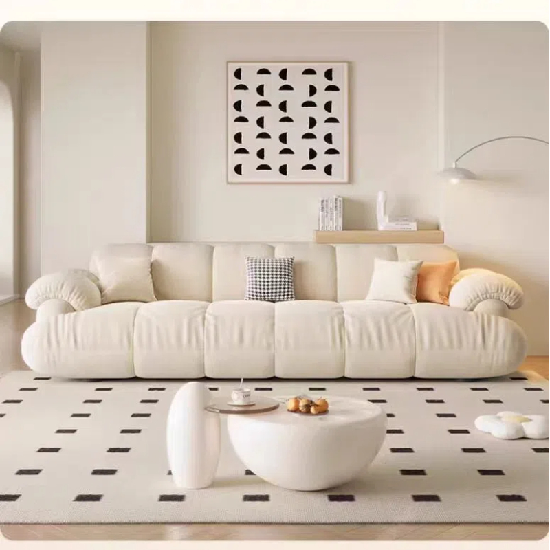 奶油風 大象耳朵直排貓抓布沙發 OL-2158#