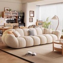 奶油風 直排棉花糖花瓣雲朵布沙發 OL-2168#