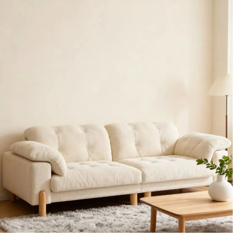 奶油風 直排小戶型雲朵布沙發 OL-2239#