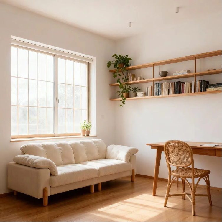 奶油風 直排小戶型雲朵布沙發 OL-2239#