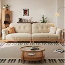 現代簡約風 新中式白蠟木布藝沙發 OL-2336#