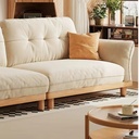 現代簡約風 新中式白蠟木布藝沙發 OL-2336#