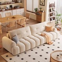 奶油風 直排棉花糖貓抓布沙發 OL-2372#