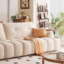 奶油風 直排棉花糖貓抓布沙發 OL-2372#