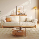 北歐風 可拆洗直排實木羽絨布沙發 OL-2399#