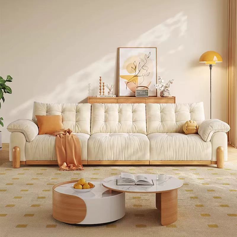 北歐風 實木沙發床折疊兩用布沙發 OL-512#