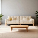 奶油風 直排大象耳朵雲朵布沙發 OL-5529#