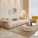 奶油風 直排小戶型頭層牛皮沙發 OL-212#