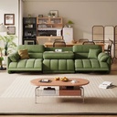 現代簡約風 電動可調節功能貓抓絨布沙發 OL-GN901#