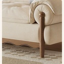 中古侘寂風 直排法式復古實木布沙發 OL-伊雪#