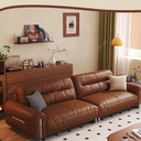 中古侘寂風 皮沙發 OL-子爵#