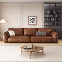 現代簡約風 小戶型復古直排真皮沙發 OL-2893#