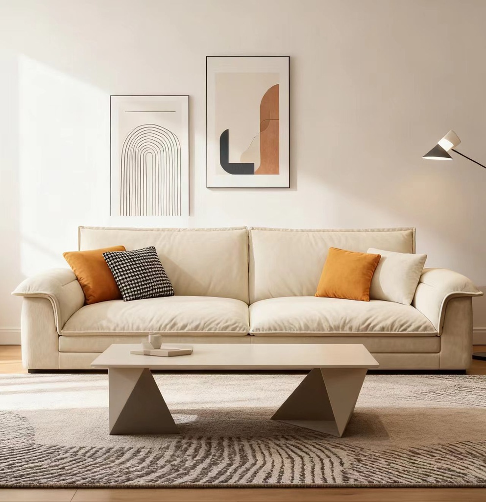 現代簡約風 小戶型直排帆船布沙發 OL-F68#