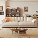 奶油風 大象耳朵直排雲朵貓抓布沙發 OL-雲舒#