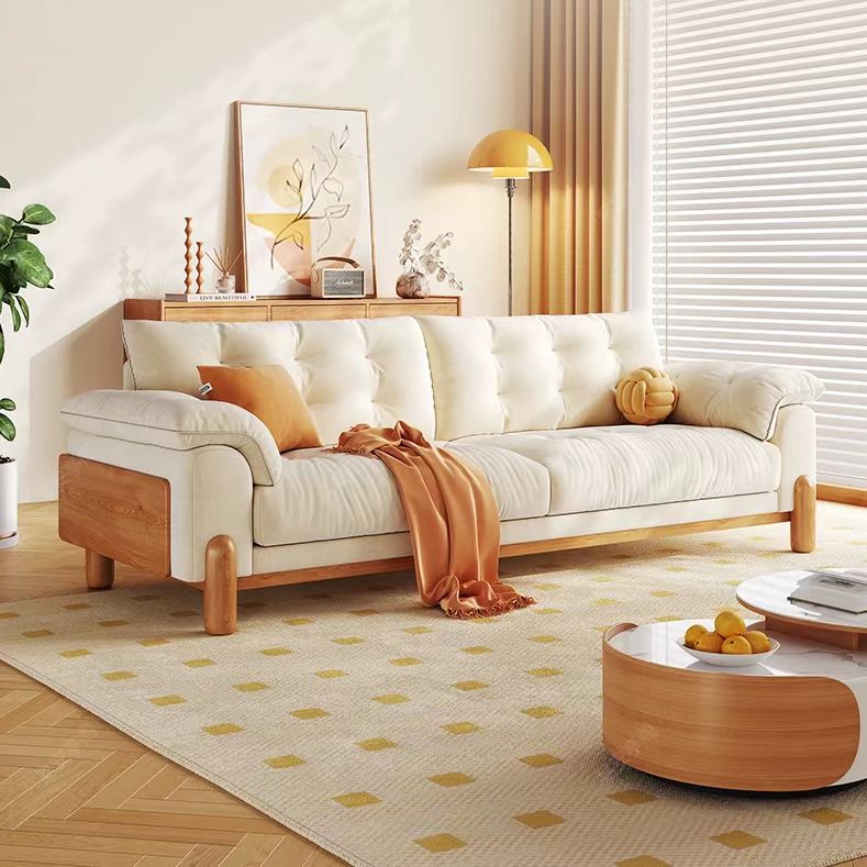 北歐風 直排小戶型雲朵實木貓抓布沙發 OL-戴維#