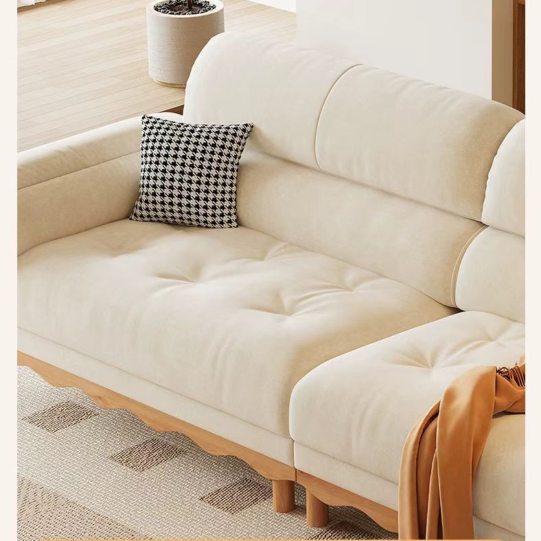 北歐風 直排小戶型雲朵實木布沙發 OL-曦月#