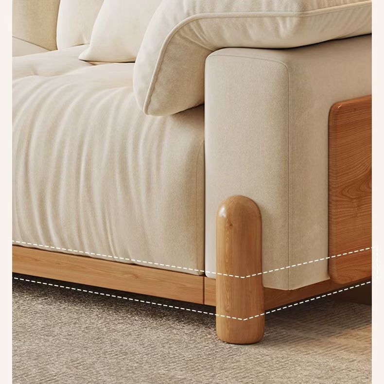 義式極簡風 電動多功能伸縮直排原木布沙發 OL-瀾予#