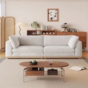 現代簡約風 直排設計師模塊可拆洗羽絨布沙發 OL-雅悅#