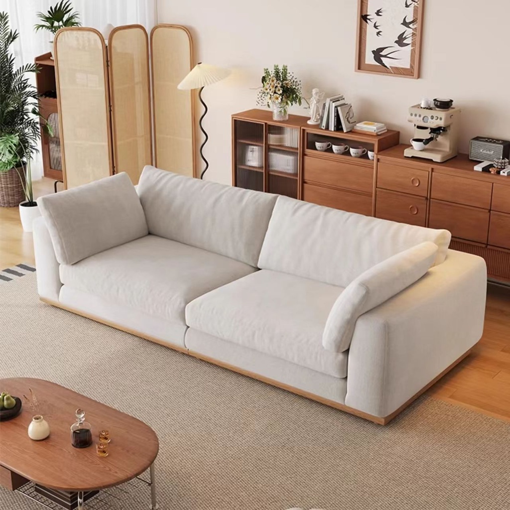 現代簡約風 直排設計師模塊可拆洗羽絨布沙發 OL-雅悅#