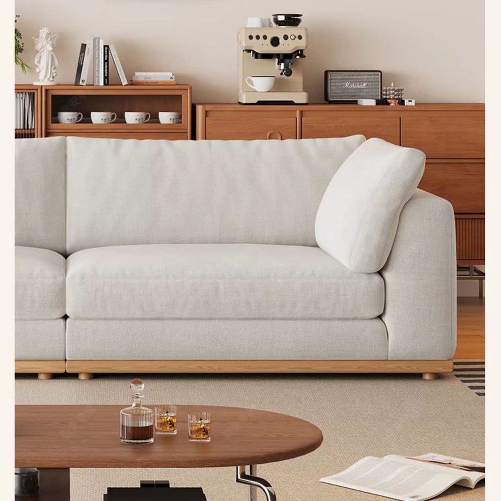 現代簡約風 直排設計師模塊可拆洗羽絨布沙發 OL-雅悅#