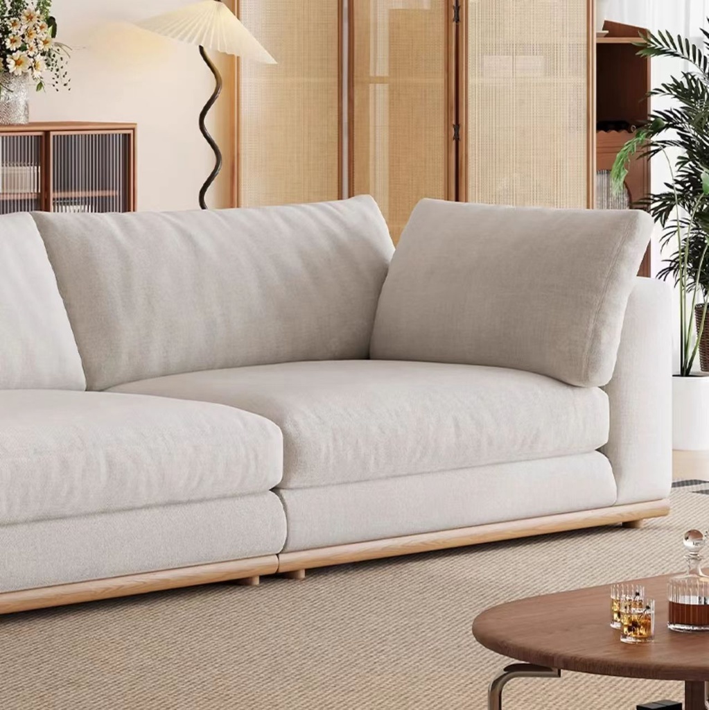 現代簡約風 直排設計師模塊可拆洗羽絨布沙發 OL-雅悅#