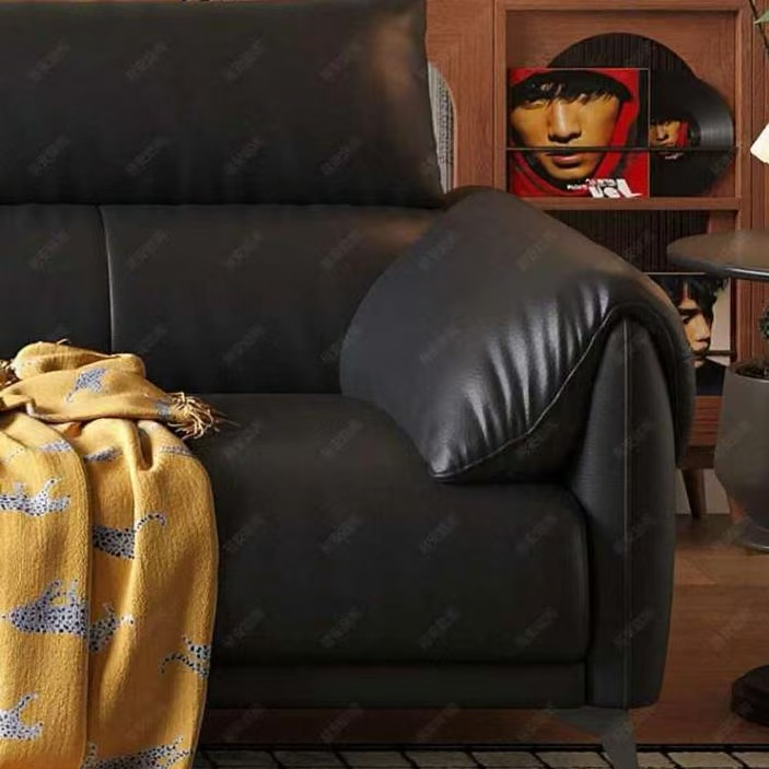 義式極簡風 小戶型直排輕奢頭層牛皮沙發 OL-2699#