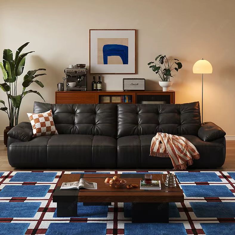 中古侘寂風 小戶型泡芙拉扣黑糖波波沙發 OL-豪尔#