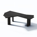 義式極簡 設計師 蝴蝶木書桌YJJ-2561