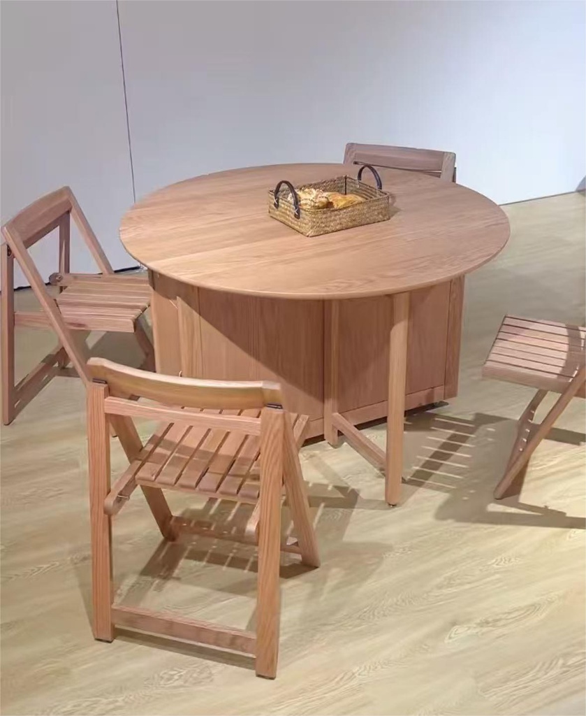 紅橡木 實木折疊椅 HFH-LY980#