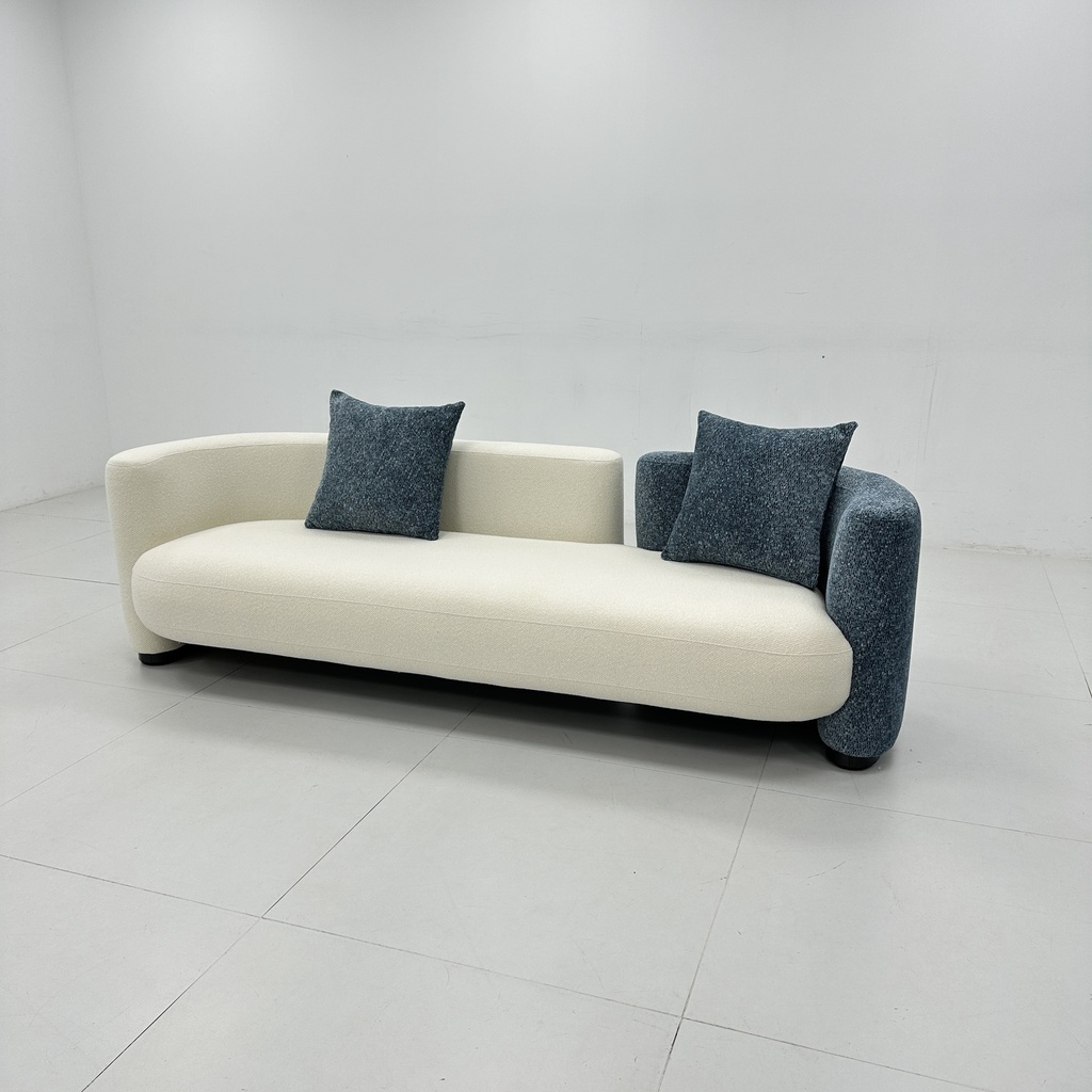 現代簡約 拼色 布藝沙發QY