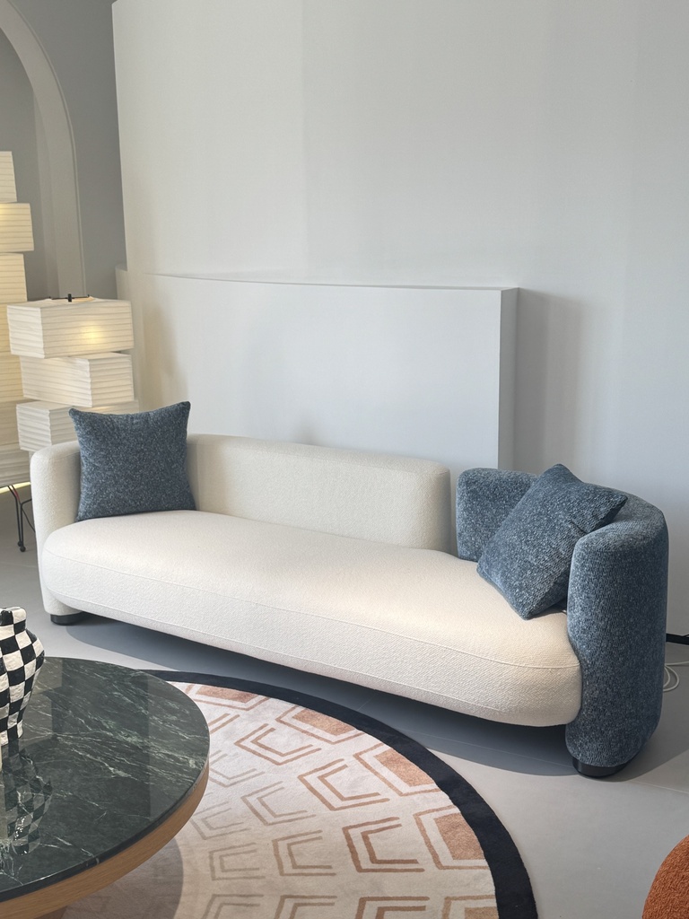 現代簡約 拼色 布藝沙發QY