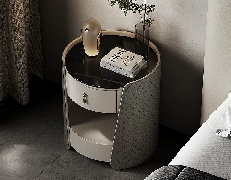 現代輕奢 皮質高端 床頭櫃 ST021#