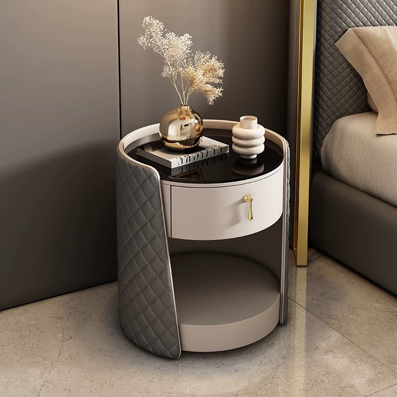 現代輕奢 皮質高端 床頭櫃 ST021#