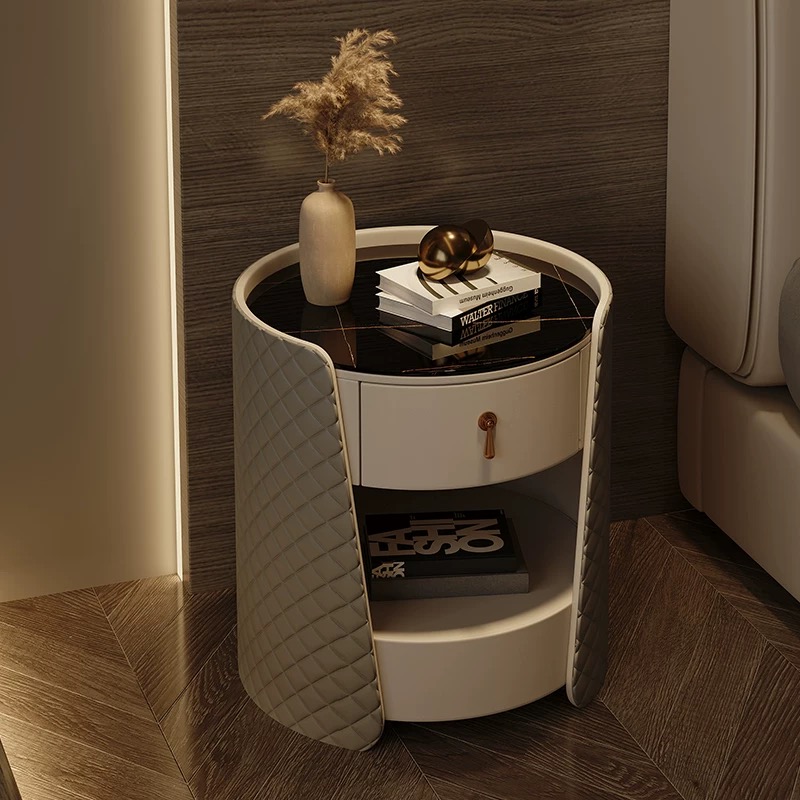 現代輕奢 皮質高端 床頭櫃 ST021#