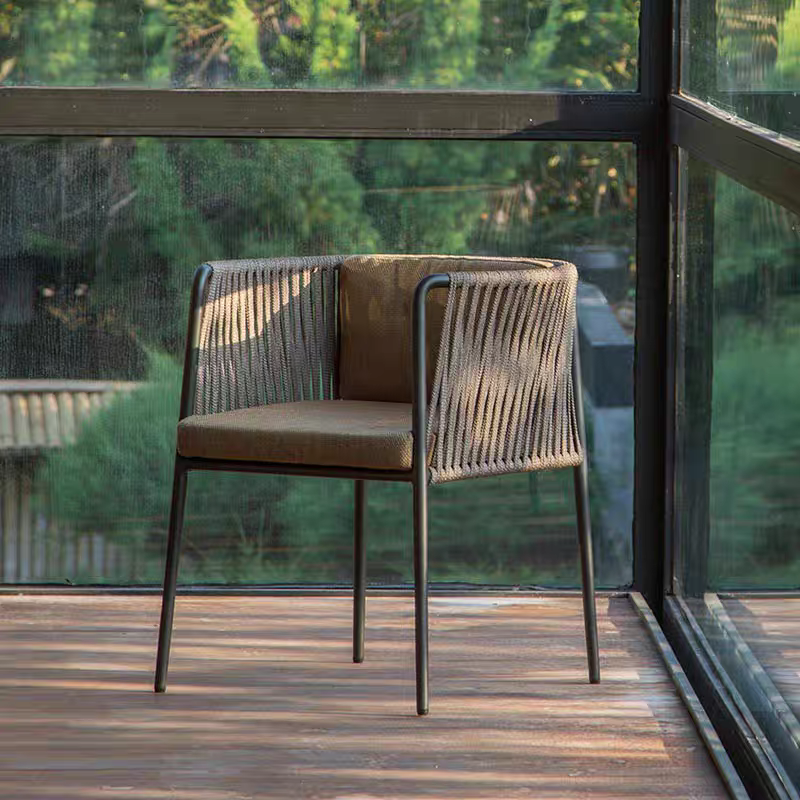 戶外家具 金屬框架 防水繩編單椅FBL-SY-P08