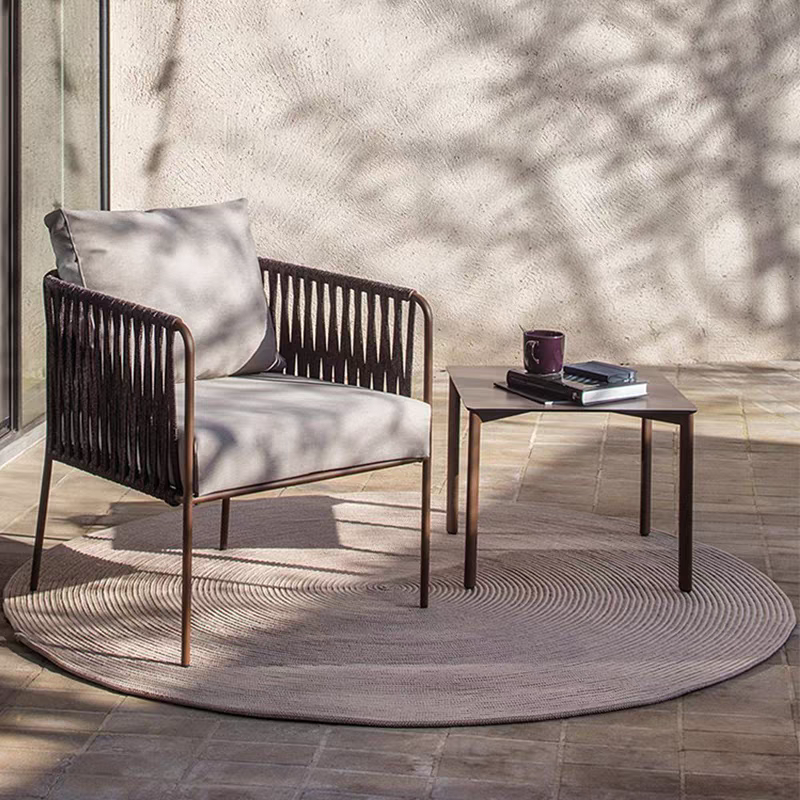 戶外家具 金屬框架 繩編扶手椅FBL-SY-P11