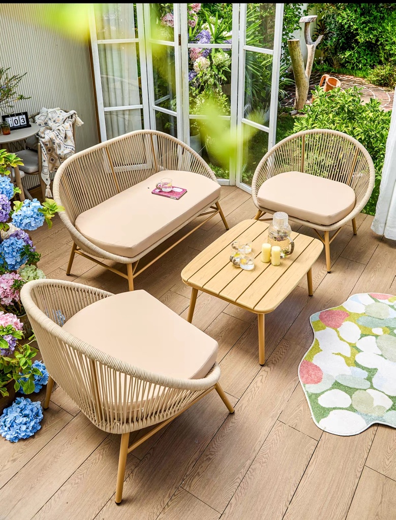 戶外家具 繩編 貝殼藤椅FBL-SY-P20