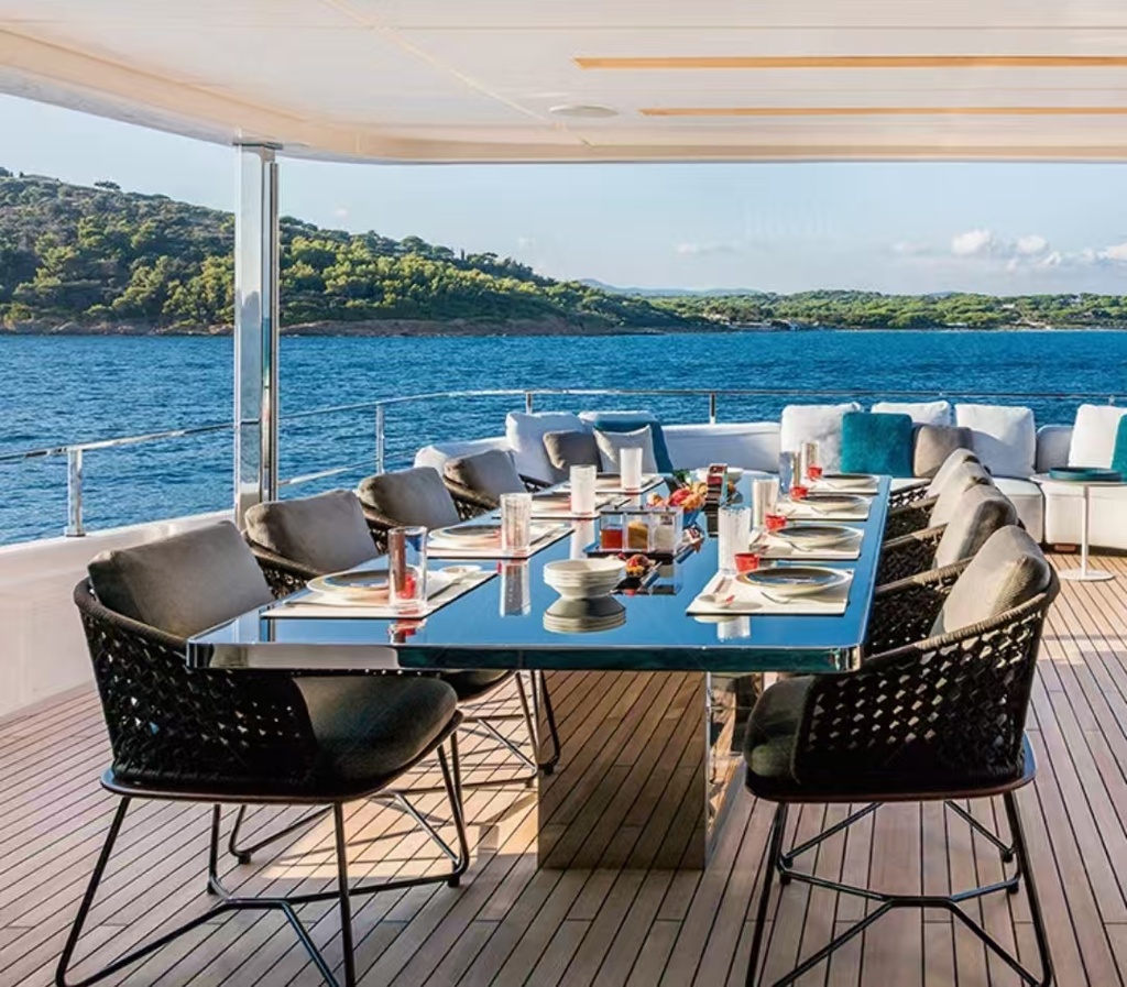 戶外桌椅 藤編 鋁架扶手椅FBL-SY-P23