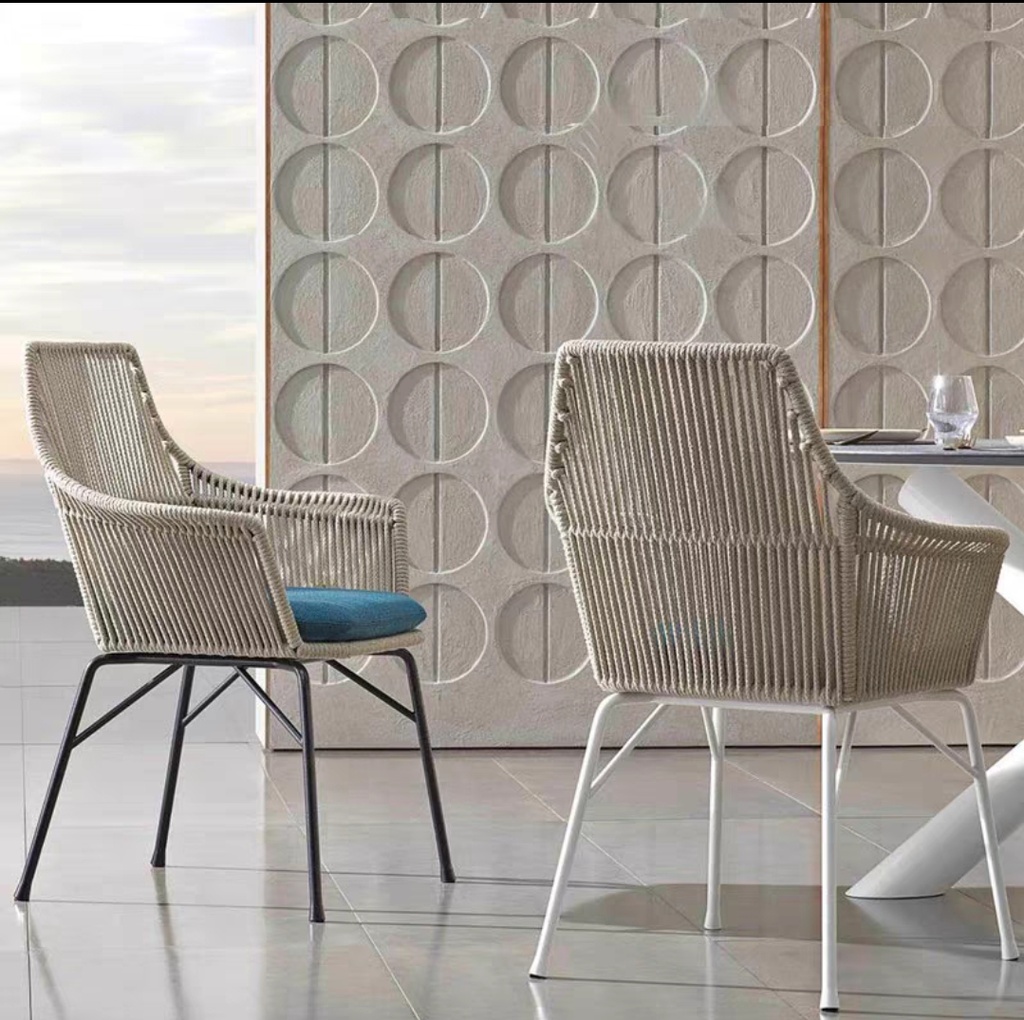 戶外家具 金屬框架 繩編庭院單椅FBL-SY-P24